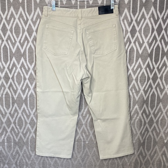 Cambio Jeans Cropped Khaki Pant Size: 12 - Picture 3 of 4